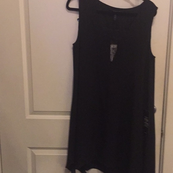 BCBGMAXAZRIA ALIE SLEEVELESS A-LACE-INSERT DRESS - Picture 3 of 7